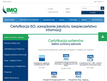 Tablet Screenshot of imqpoland.pl